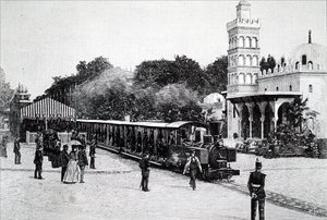 Et Decauville-lokomotiv. af Unbekannt