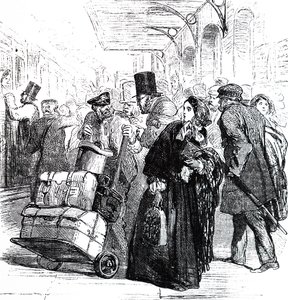 En kaotisk tilstand på Birmingham Station. af Unbekannter Künstler