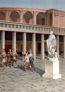 En gade i Pompeji af Unbekannter Künstler