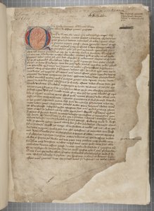 En afskrift, i tre hænder, af de filosofiske værker af Marcus Tullius Cicero, tilsyneladende taget fra editio romana fra 1471, med marginalia i hånden af Archibald Whitelaw og andre, ca. 1480 (blæk på pergament) af Unbekannt