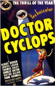 Plakat af filmen Doctor Cyclops, DR. CYCLOPS, af ERNEST SCHOEDSACK, med Albert Dekker 1940 af Unbekannt