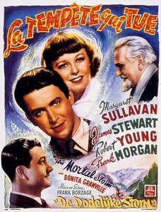 Frank Borzages Killing Tempest filmplakat med Margaret Sullavan og James stewart 1940 af Unbekannt