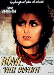 Rom åben by-filmplakat af Roberto Rossellini med Aldo Fabrizi og Anna Magnani 1944 af Unbekannt