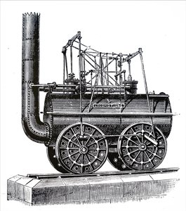Et motorlokomotiv, jeg byggede af George Stephenson af Unbekannt