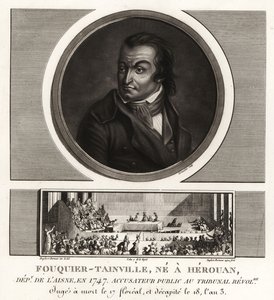 Antoine Quentin Fouquier-Tainville, offentlig anklager, Revolutionsdomstolen, guillotineret 1795 af Unbekannt