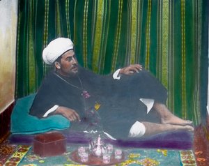 Araber drikker te af Unbekannter Künstler