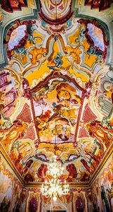 Arcadia Room med fresker af Domenico Carella, Palazzo Ducale, Martina Franca, Apulien, Martina Franca, Apulien, Italien, Europa (foto) af Unbekannter Künstler