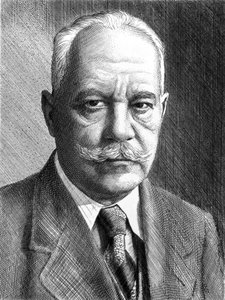 Arnold Sommerfeld, tysk fysiker, c1910-1920 af Unbekannt