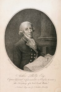 Arthur Phillip, britisk flådekommandant, c 1789 af Unbekannt