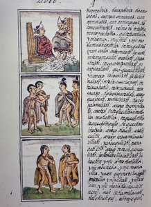 Aztec Society, Bog IV af Florentine Codex, Tosproget version på spansk og Nahuatl, Generel historie om tingene i New Spain, Aztec civilisation af William M. Timlin