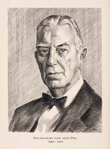 Balthazar van der Pol, hollandsk elektroingeniør, ca. 1930