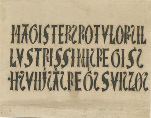 Barton under Needwood Church - inskriptioner: blækfaksimile og [?1700-tallet] af Unbekannt