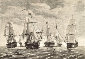 Slaget ved Trafalgar (21. oktober af Unbekannter Künstler
