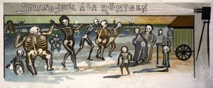 Strandidyl ved Rontgen, ca. 1900 (illustration) af Unbekannter Künstler