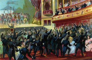 Den belgiske revolution i 1830 (illustration) af Unbekannter Künstler