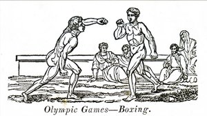 Boksere i gamle olympiske lege af Unbekannt