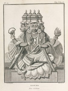 Brahma, den hinduistiske skabergud af Unbekannt
