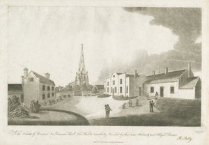 Brewood Grammar School: akvatintegravering, 30. januar 1799 af Unbekannt