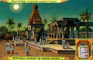 Brihadeeswarar-templet i Thanjavur, Indien. af Unbekannter Künstler