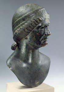 Bronzehoved af en kvinde, nogle gange identificeret som Marciana, Roman af Unbekannt