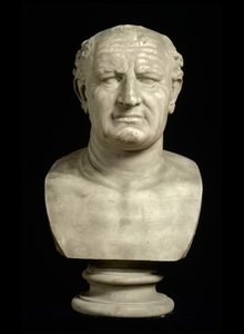 Buste af kejser Vespasianus (Titus Flavius Vespasianus) (9-79) af Unbekannt