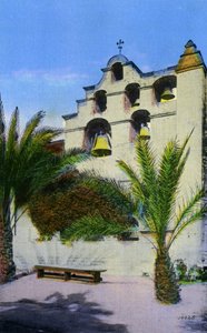 Californien: San Gabriel Mission Bells, San Gabriel af Unbekannter Künstler