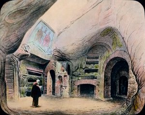 Catacomb of Holy Caecilie af Unbekannter Künstler
