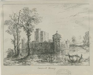 Caverswall Castle: blæk skitse, og [?19. århundrede] af Unbekannt