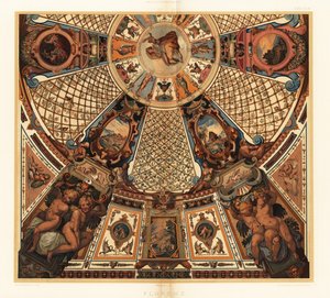 Loftmaleri i Uffizi-galleriet, Firenze af Unbekannter Künstler