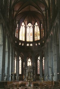 Centralskib i Vor Frue Tournais katedral (foto) af Unbekannter Künstler