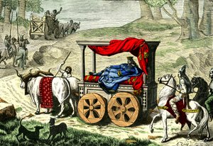 En gallisk konges vogn, ca. 1850-86 (illustration) af Unbekannter Künstler
