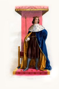 Charles V af Frankrig kaldet de vise, ca. 1844 (gravering)