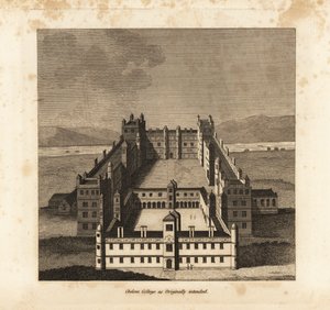 Chelsea College som oprindeligt tænkt af King James I af Unbekannt