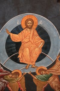 Kristi himmelfart. Saint-Antoine-le-Grand ortodokse kirke Saint-Laurent-en-Royans Frankrig af Unbekannt