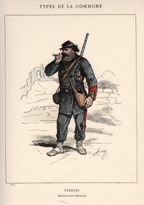 Kommune i Paris: kostume af FEDEREES i "" Les Communeux af Unbekannt
