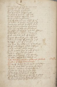 Kopi af Chronicle Andrew af Wyntoun, Fol 319 verso, detalje, ca. 1550 (blæk på papir) af Unbekannt