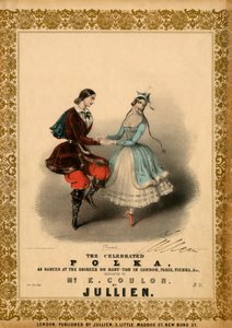 Par, der danser polka c af Unbekannter Künstler