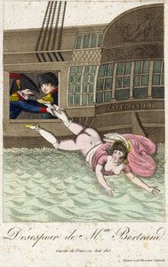 DESPERATION AF FRU BERTRAND 1815 (gravering) af Unbekannter Künstler