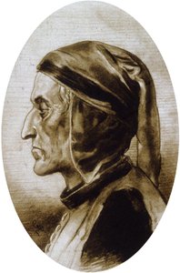 Dante Alighieri (tegning) af Unbekannter Künstler
