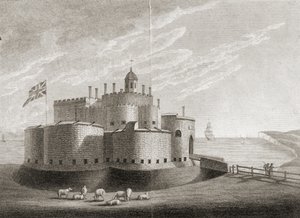Deal Castle (gravering) af Unbekannter Künstler