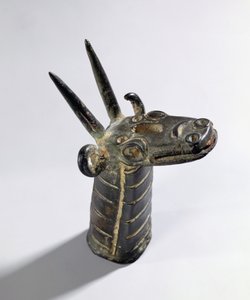 Drage, symbol på guden Marduk, sen assyrisk periode, ca. 800-600 f.Kr. (bronze) af Unbekannt
