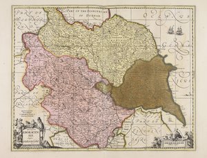 Ducatus Eboracensis anglice Yorkshire af Unbekannter Künstler
