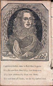 Edward Cocker, engelsk matematiker og gravør af Unbekannt