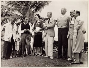 Edward, hertug af Windsor (1894-1972) og Wallis, hertuginde af Windsor (1896-1986) ved en golfturnering i Nassau af Unbekannt