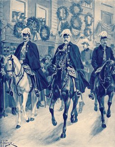 Edward VII i dronning Victorias begravelsesoptog af Unbekannter Künstler