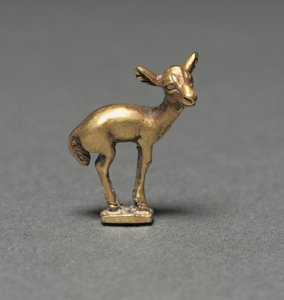 Elk Fawn Finalial, 400-200 f.Kr af Unbekannt