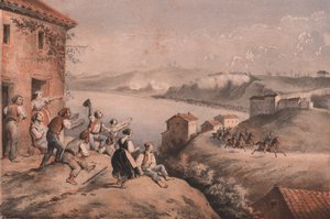 General Lamoricieres flugt, belejring af Ancona af William M. Timlin