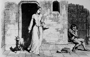 Esmeralda og Quasimodo af Unbekannter Künstler