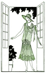 Mode: kjole i maj 1925 af Unbekannter Künstler