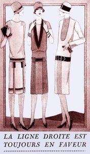 Mode: kjoler i foråret 1928 af Unbekannter Künstler